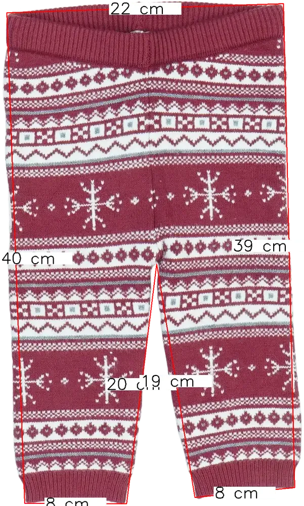 Piros George Hosszúnadrág EU 74 / UK 6-9 hónap / US 6-9 hónap