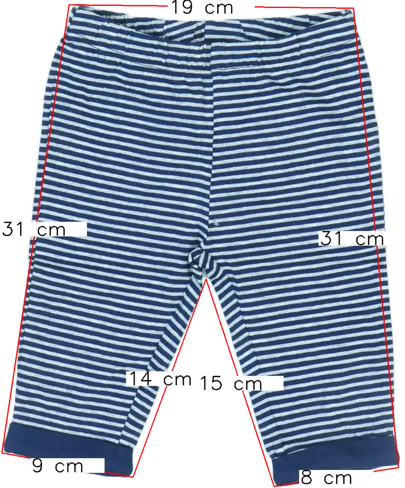 Kék Benetton Baby nadrág EU 68 / UK 3-6 hónap / US 3-6 hónap