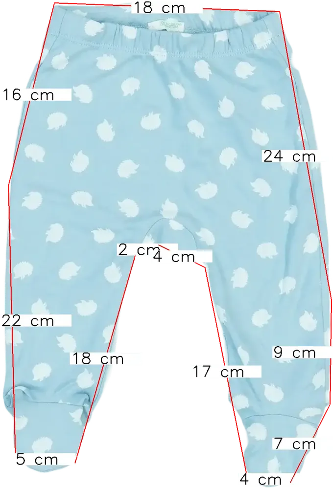 Kék Benetton Baby nadrág EU 68 / UK 3-6 hónap / US 3-6 hónap