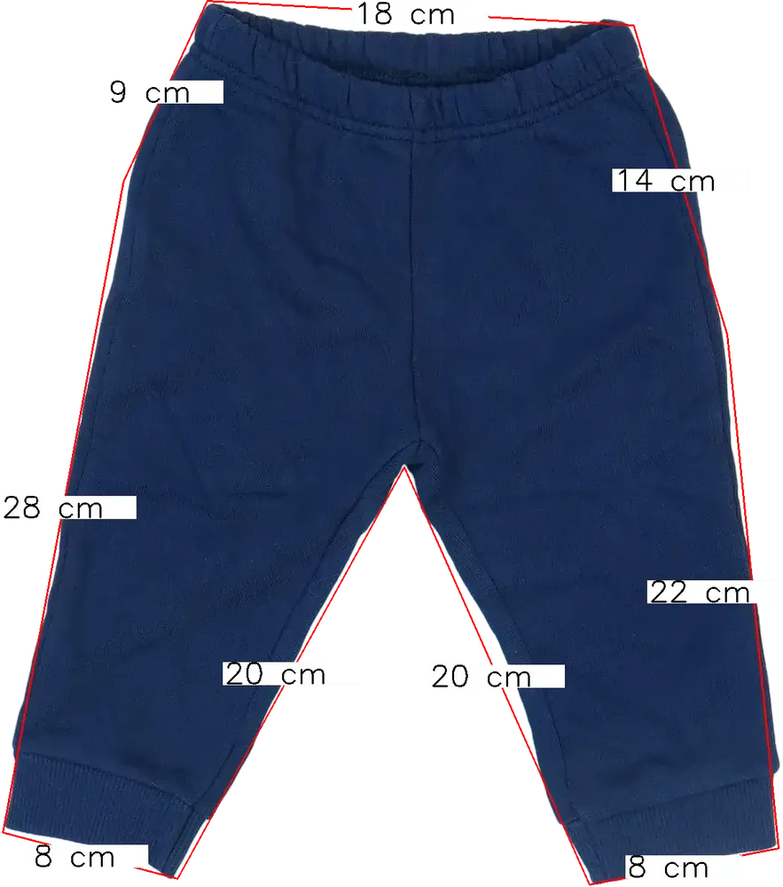 Kék Benetton Melegítőnadrág EU 74 / UK 6-9 hónap / US 6-9 hónap