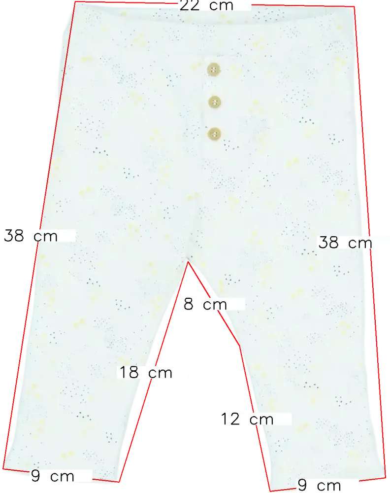 Fehér Benetton Hosszúnadrág EU 80 / UK 9-12 hónap / US 12 hónap