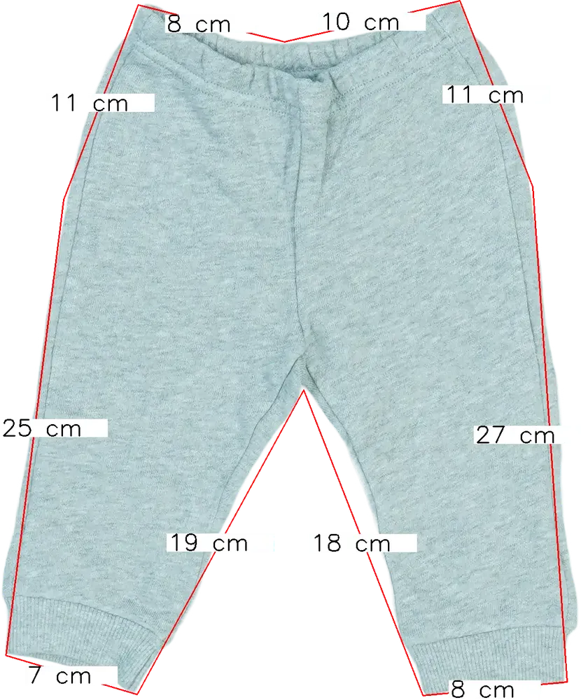 Szürke Benetton Melegítőnadrág EU 68 / UK 3-6 hónap / US 3-6 hónap