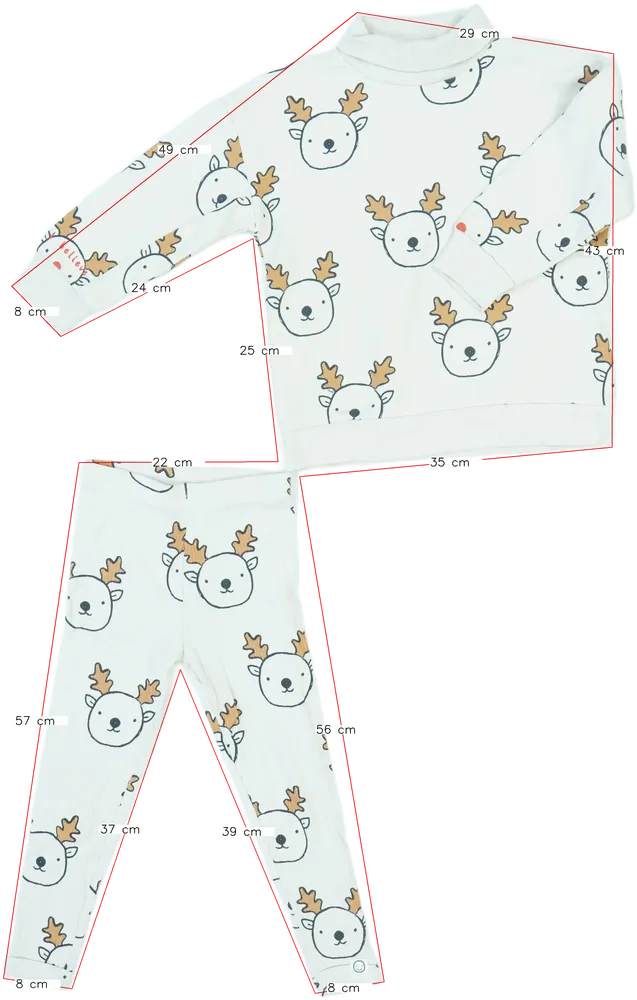 Brown George 2-piece set - Top &amp; Bottom EU 110 / UK 5 years / US 5 years/XS