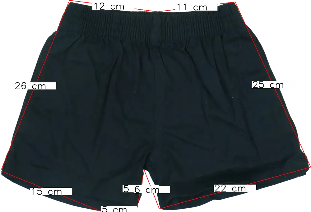 Fekete George Rövidnadrág EU 110 / UK 5 év / US 5 év/XS