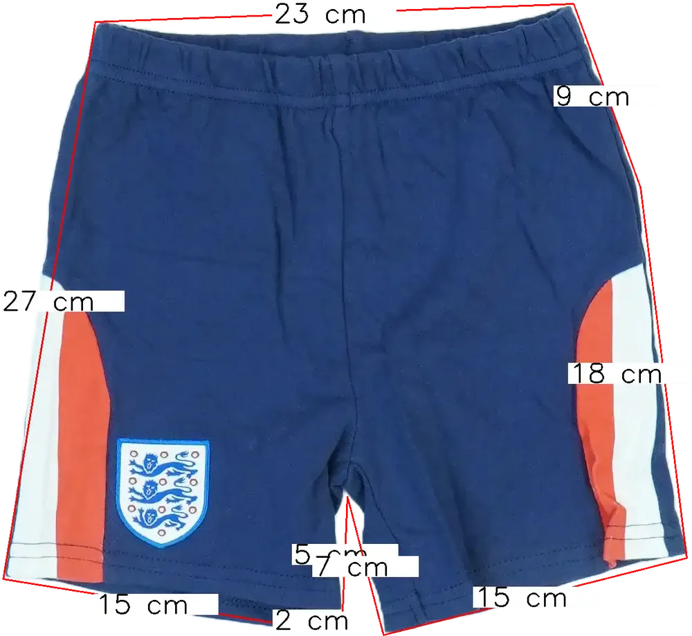 Kék England Rövidnadrág EU 92 / UK 2 év / US 2T