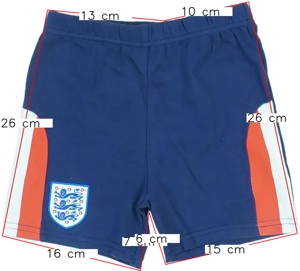 Kék England Rövidnadrág EU 86 / UK 12-18 hónap / US 18 hónap