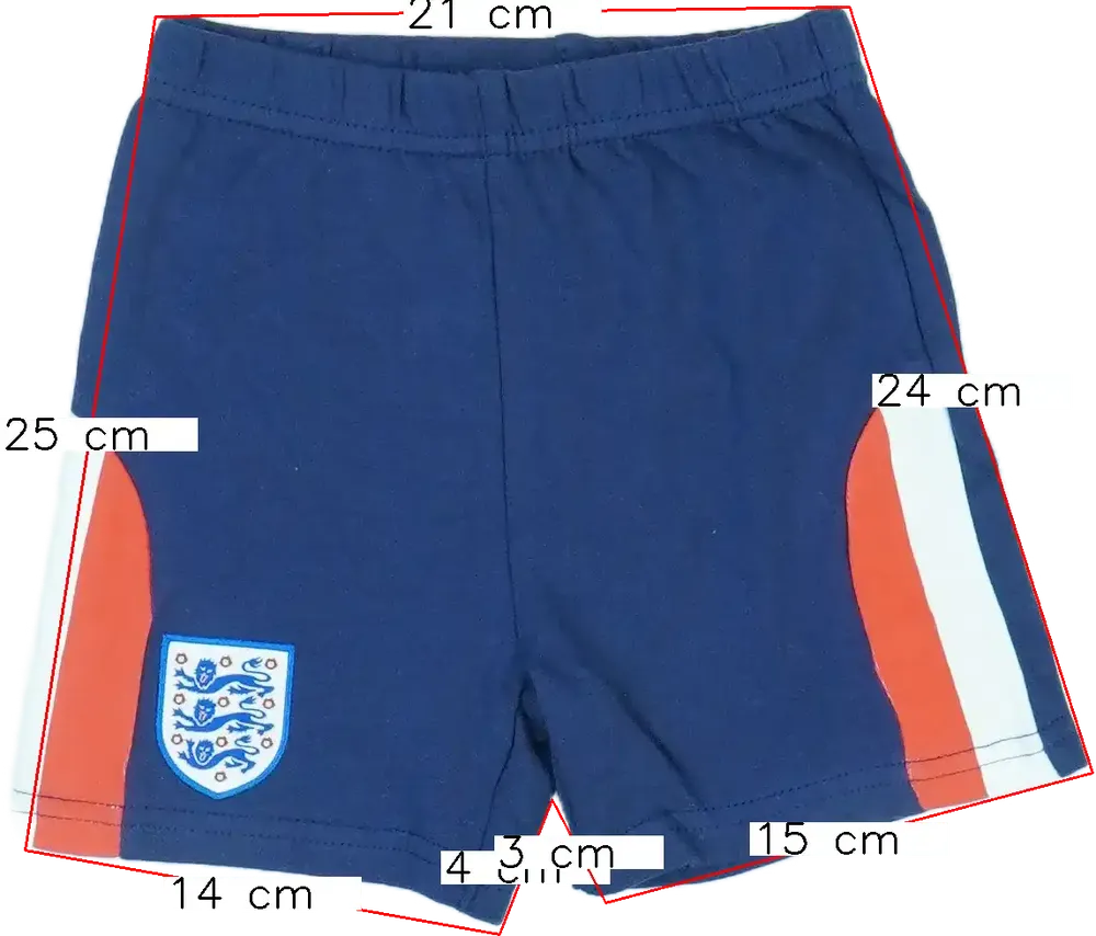Kék England Rövidnadrág EU 74 / UK 6-9 hónap / US 6-9 hónap