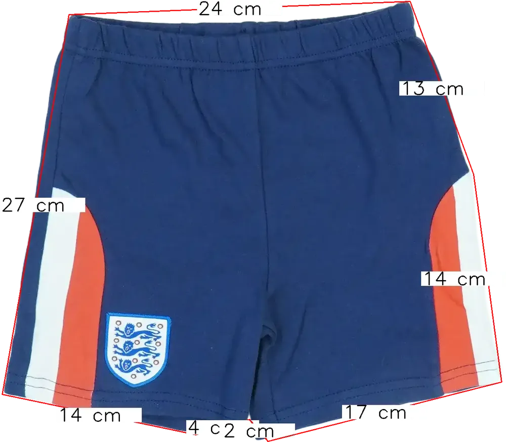 Kék England Rövidnadrág EU 92 / UK 2 év / US 2T
