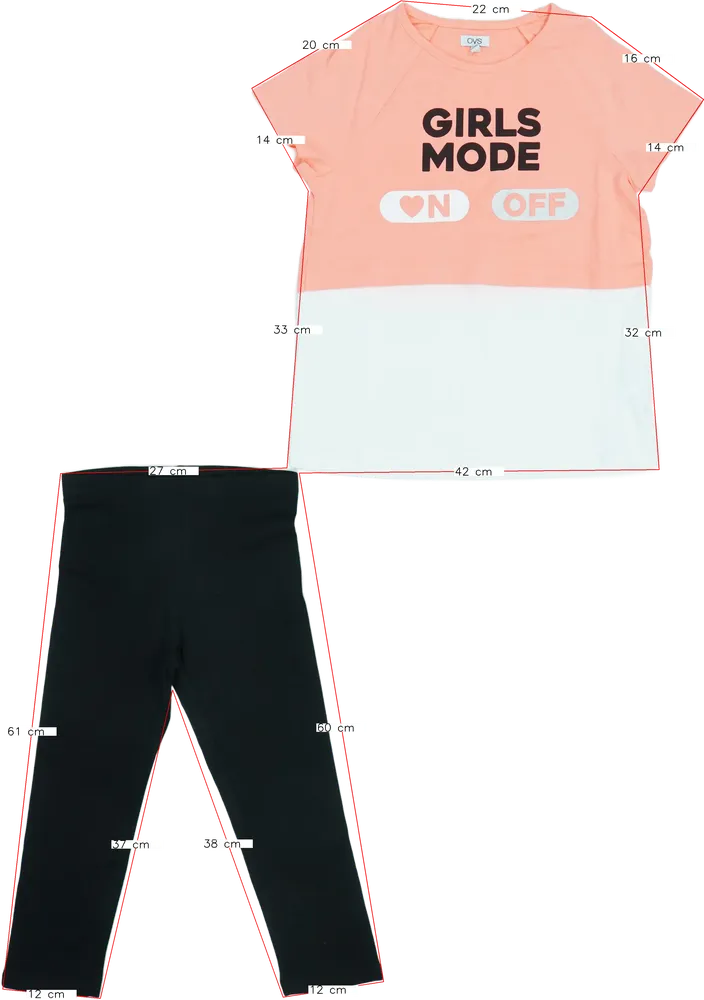 Multicoloured Benetton 2-piece set - Top &amp; Bottom EU 140 / UK 10 years / US 10 years/L