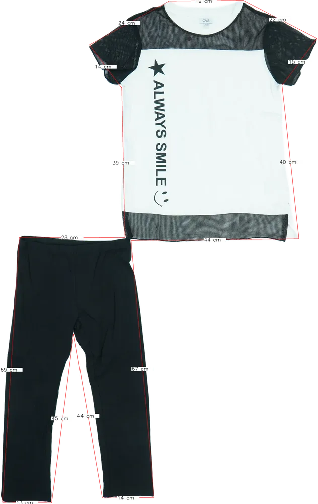 White OVS 2-piece set - Top &amp; Bottom EU 164 / UK 14 years / US 14 years/XL