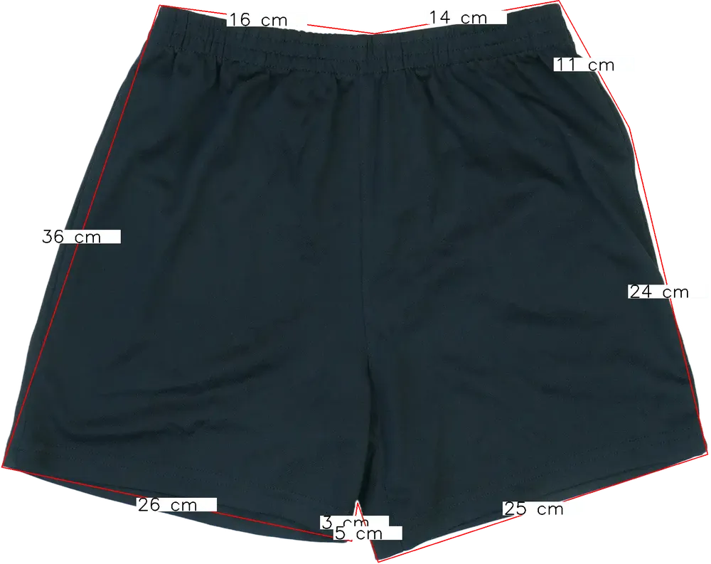 Fekete George Rövidnadrág EU 146 / UK 11 év / US 12 év/L