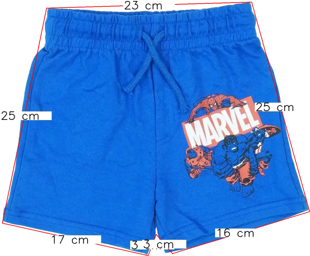 Kék Marvel Rövidnadrág EU 92 / UK 2 év / US 2T