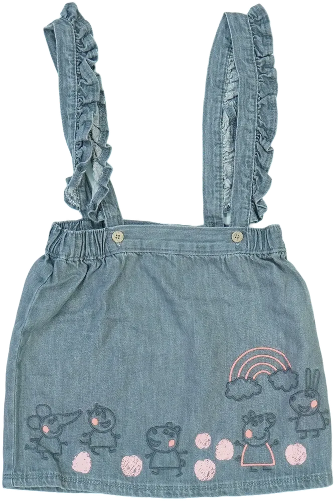 Szürke Peppa Pig Kantáros szoknya EU 104 / UK 4 év / US 4T/XS