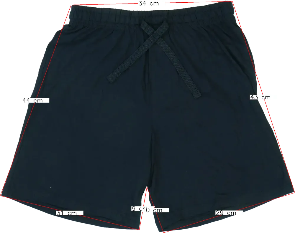 Fekete George Rövidnadrág EU 164 / UK 14 év / US 14 év/XL