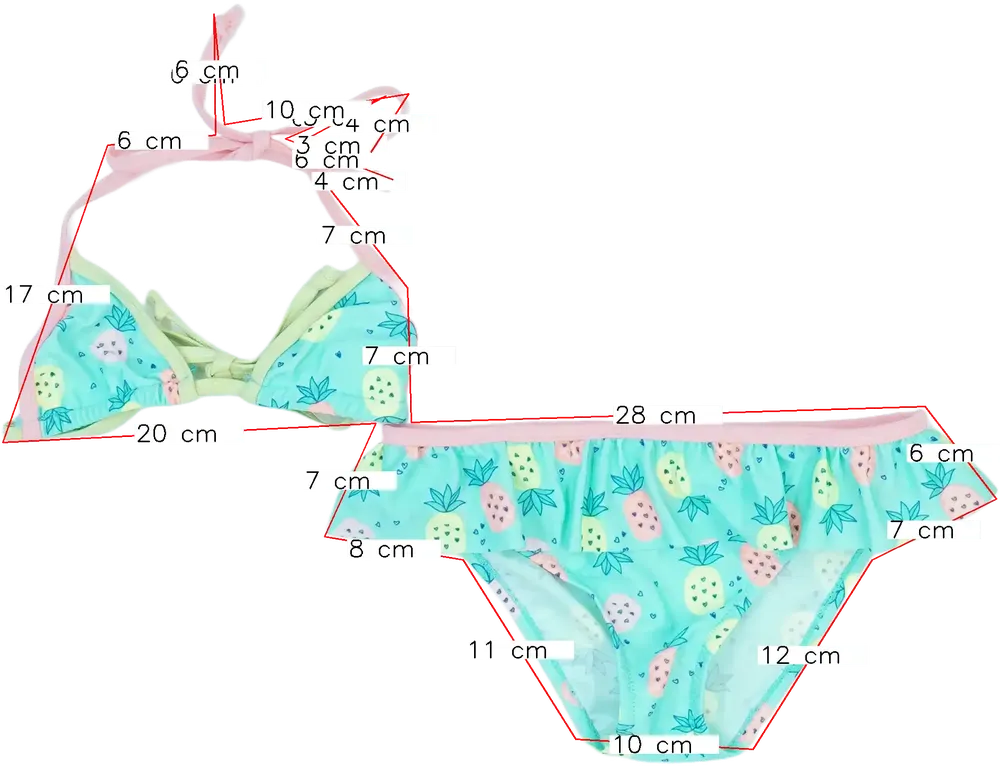 Zöld Overkids Bikini EU 116 / UK 6 év / US 6 év/S