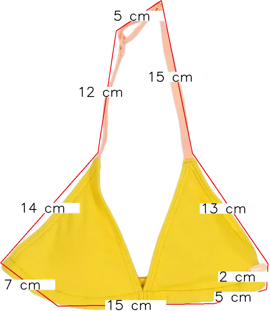 Sárga O'neill Bikini felső EU 152 / UK 12 év / US 12 év/L