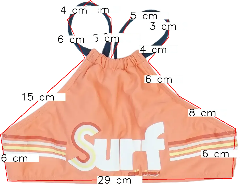 Sárga (narancs) O'neill Bikini felső EU 152 / UK 12 év / US 12 év/L
