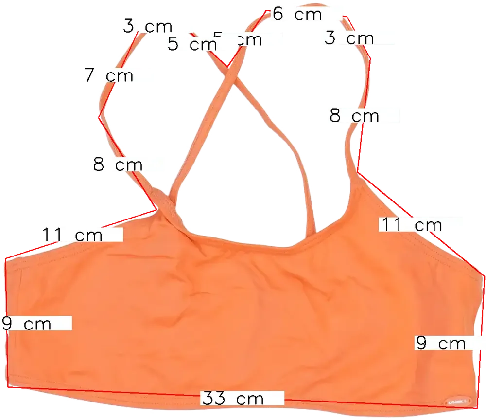 Sárga (narancs) O'neill Bikini felső EU 176 / UK 16 év / US XL