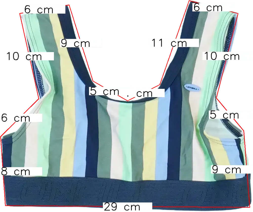 Többszínű O'neill Bikini felső EU 152 / UK 12 év / US 12 év/L