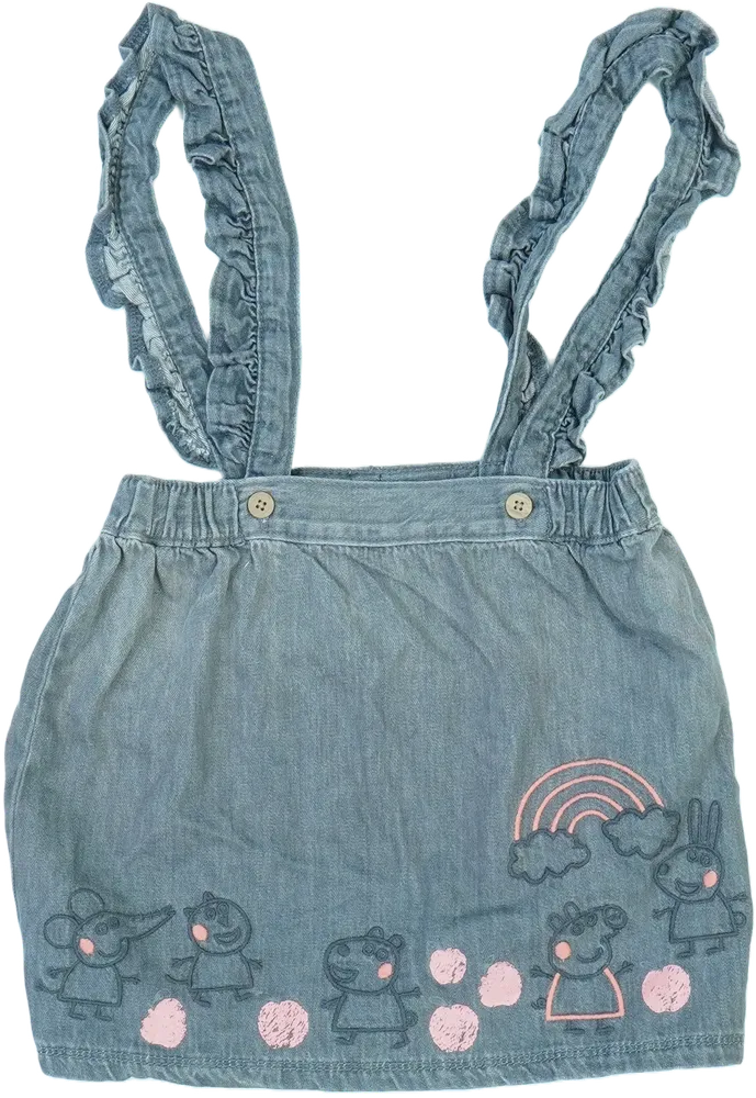 Szürke Peppa Pig Kantáros szoknya EU 104 / UK 4 év / US 4T/XS