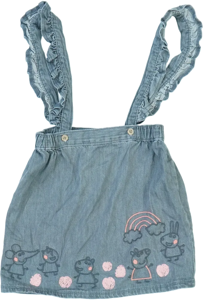 Szürke Peppa Pig Kantáros szoknya EU 116 / UK 6 év / US 6 év/S