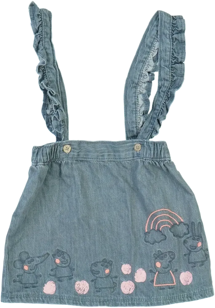 Szürke Peppa Pig Kantáros szoknya EU 92 / UK 2 év / US 2T