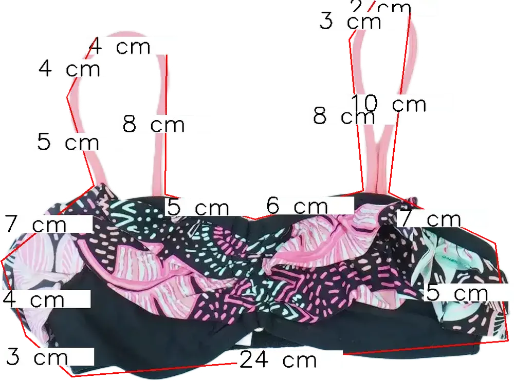 Fekete O'neill Bikini felső EU 128 / UK 8 év / US 8 év/M