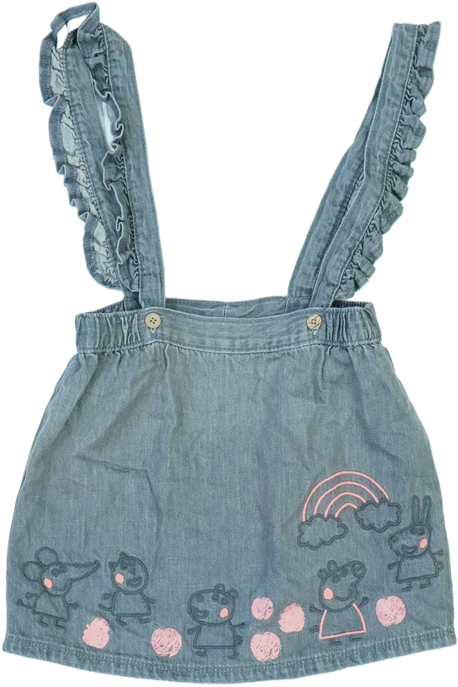 Szürke Peppa Pig Kantáros szoknya EU 110 / UK 5 év / US 5 év/XS