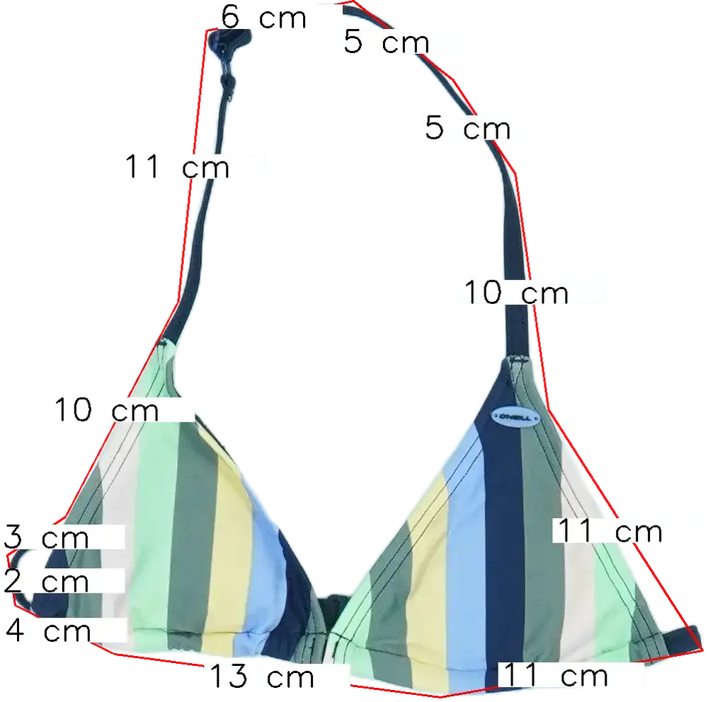 Többszínű O'neill Bikini felső EU 152 / UK 12 év / US 12 év/L