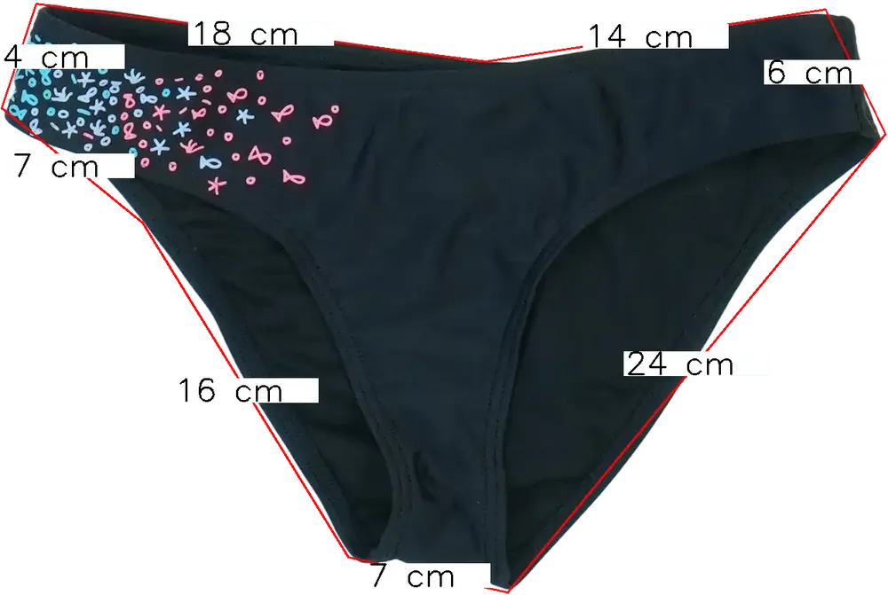 Fekete O'neill Bikini alsó EU 176 / UK 16 év / US XL