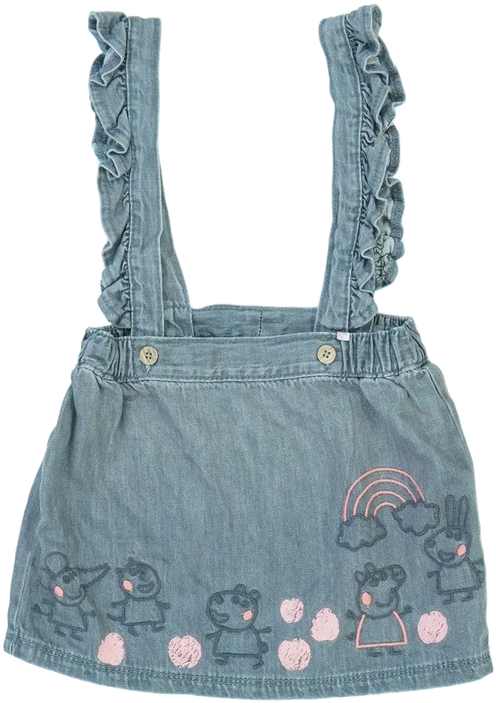 Szürke Peppa Pig Kantáros szoknya EU 86 / UK 12-18 hónap / US 18 hónap