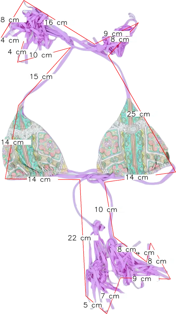 Többszínű O'neill Bikini felső EU 128 / UK 8 év / US 8 év/M