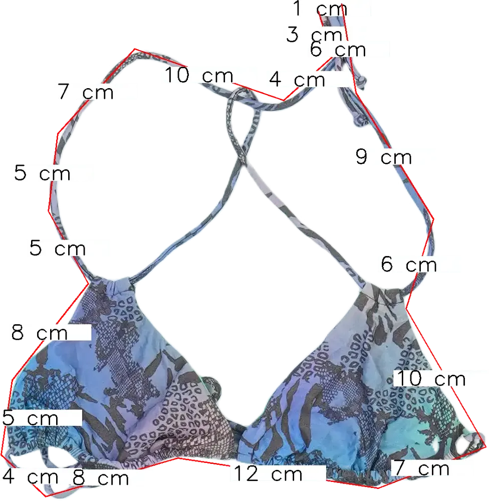 Többszínű Egyéb Bikini felső EU 140 / UK 10 év / US 10 év/L