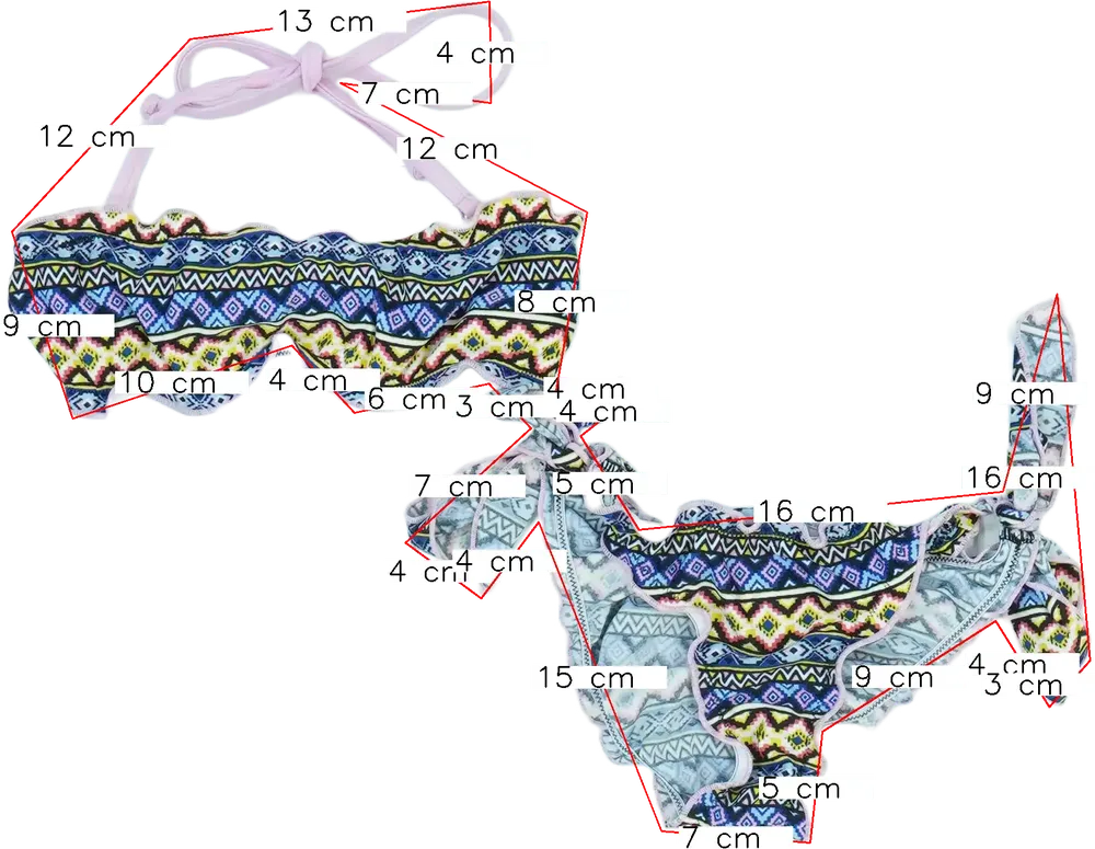 Többszínű Overkids Bikini EU 116 / UK 6 év / US 6 év/S