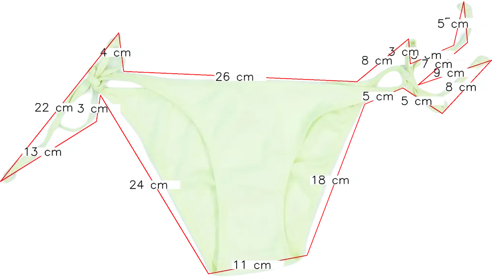 Sárga Overkids Bikini alsó EU 176 / UK 16 év / US XL