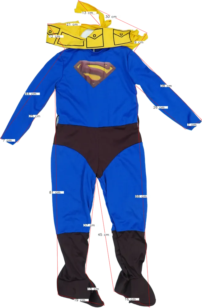 Kék Superman Jelmez EU 116 / UK 6 év / US 6 év/S