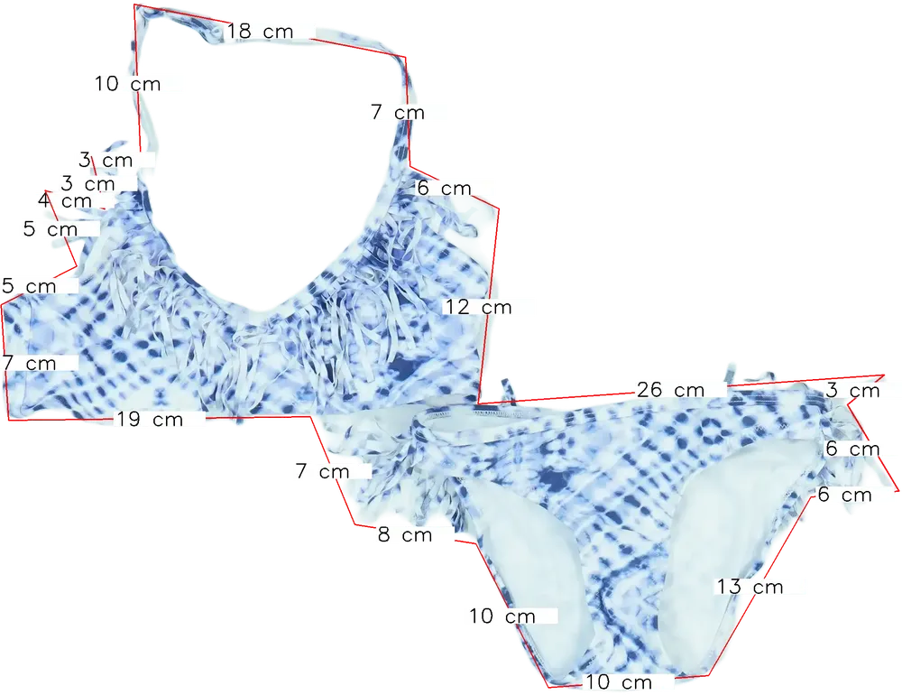 Kék Cubusas Bikini EU 164 / UK 14 év / US 14 év/XL