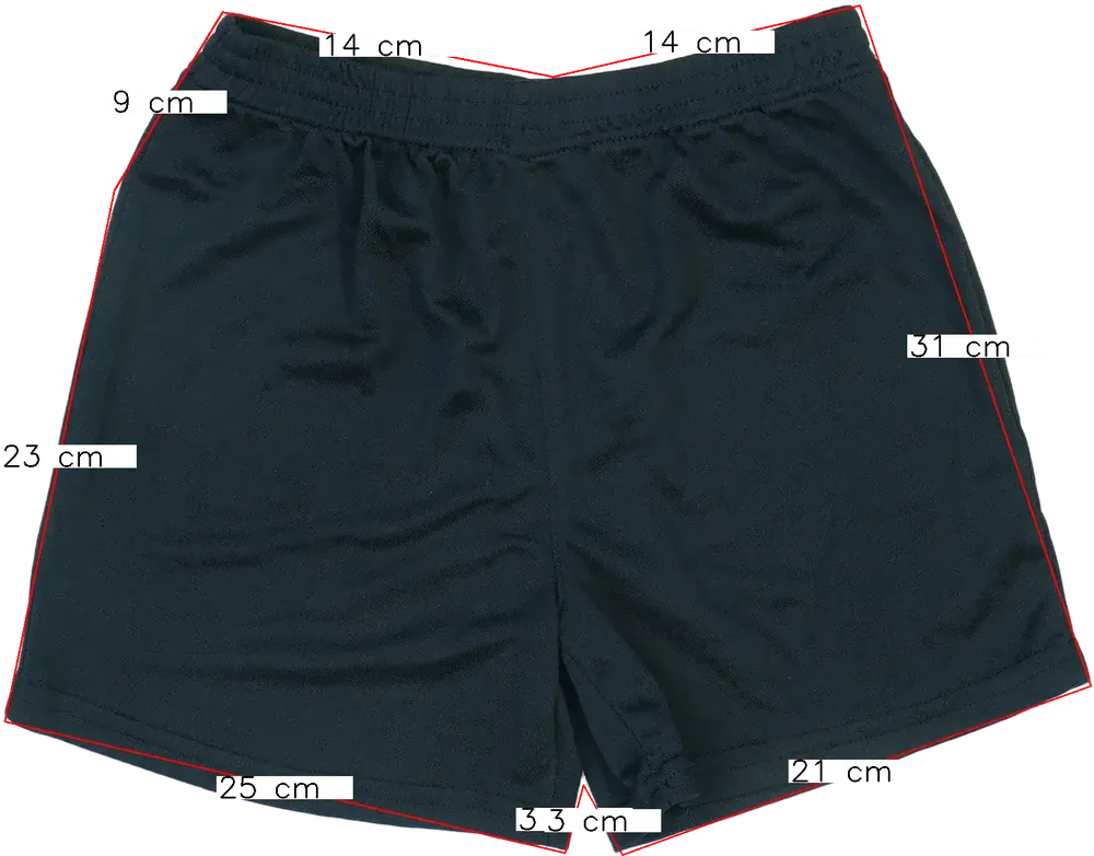 Fekete George Rövidnadrág EU 134 / UK 9 év / US 9 év/L