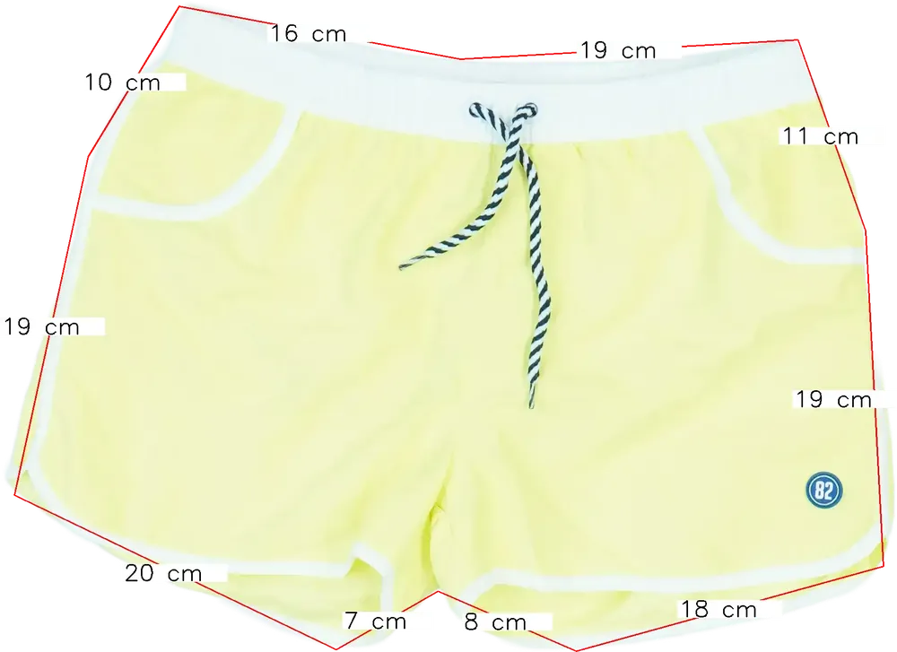 Sárga Overkids Fürdőnadrág EU 158 / UK 13 év / US 14 év/XL