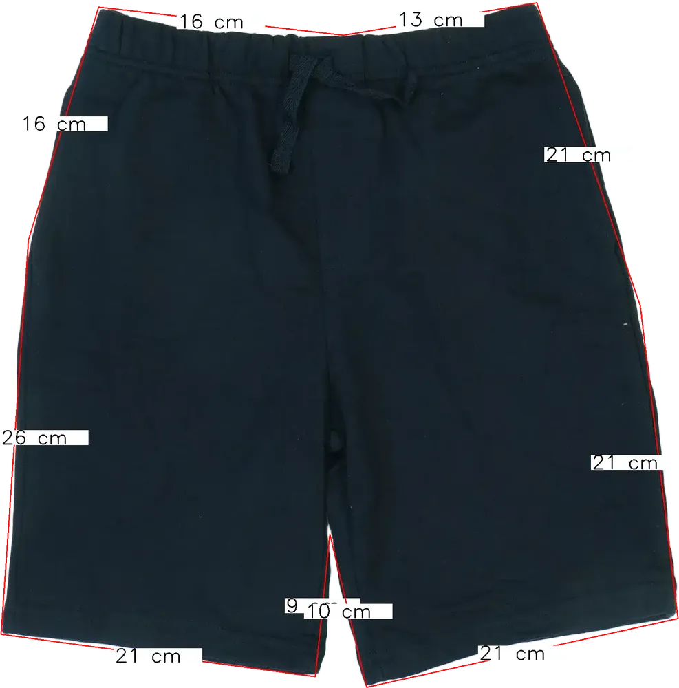 Fekete George Rövidnadrág EU 140 / UK 10 év / US 10 év/L