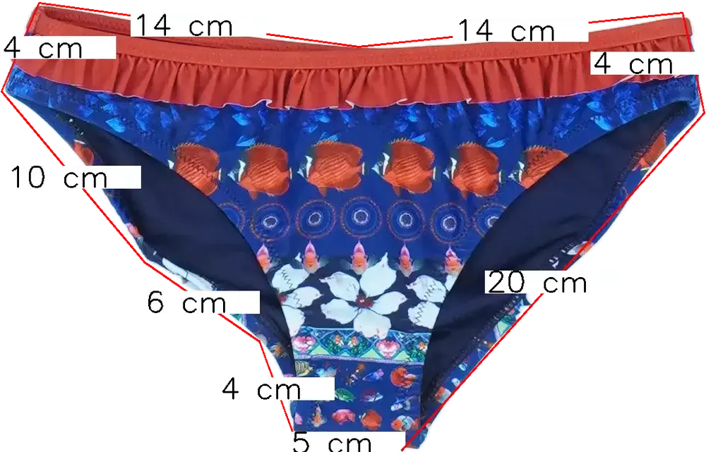 Többszínű Desigual Bikini alsó EU 128 / UK 8 év / US 8 év/M