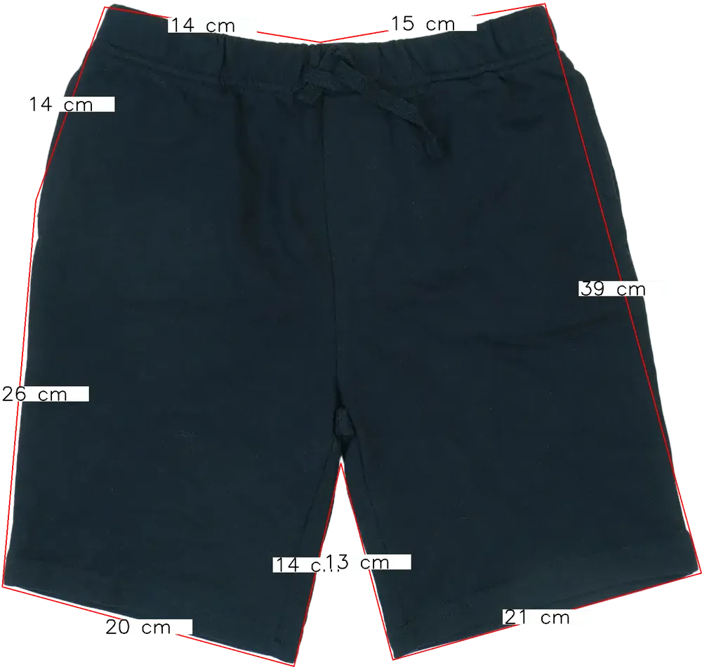 Fekete George Rövidnadrág EU 134 / UK 9 év / US 9 év/L