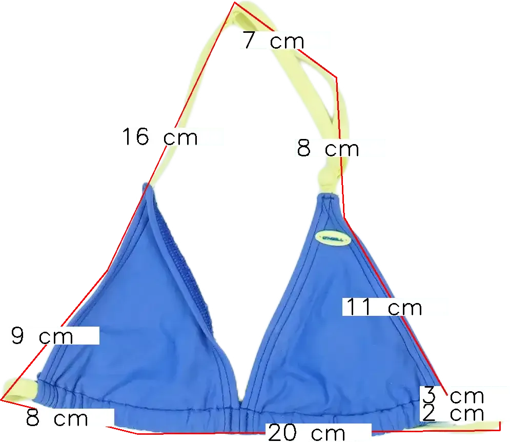 Kék O'neill Bikini felső EU 152 / UK 12 év / US 12 év/L