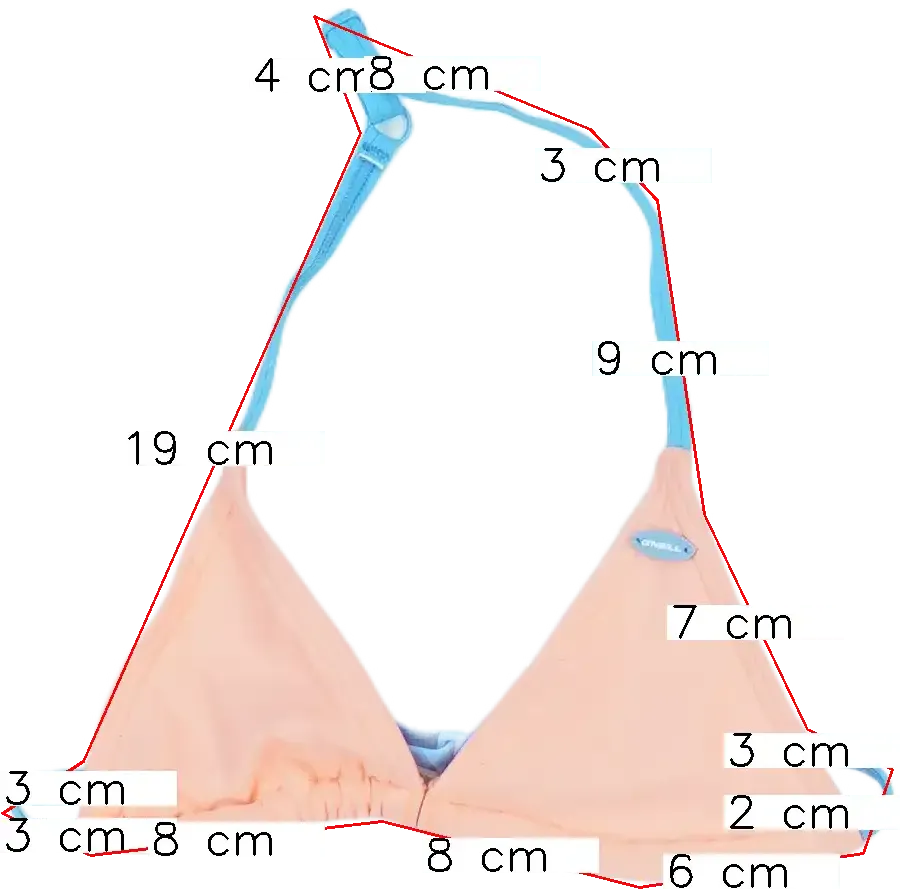 Sárga (narancs) O'neill Bikini felső EU 140 / UK 10 év / US 10 év/L