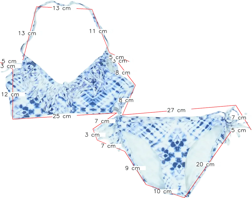 Kék Cubusas Bikini EU 164 / UK 14 év / US 14 év/XL
