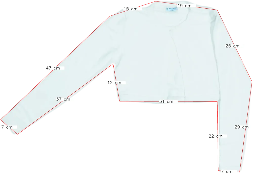 Fehér Mayoral Bolero EU 152 / UK 12 év / US 12 év/L