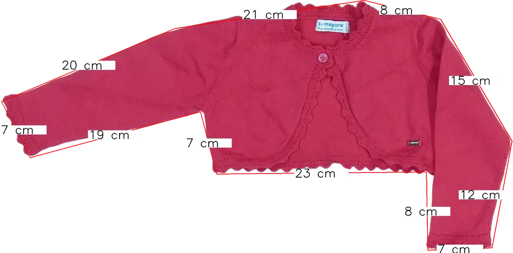 Rózsaszín Mayoral Bolero EU 74 / UK 6-9 hónap / US 6-9 hónap