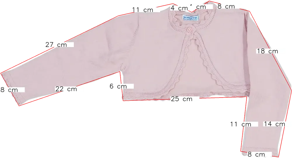 Rózsaszín Mayoral Bolero EU 86 / UK 12-18 hónap / US 18 hónap