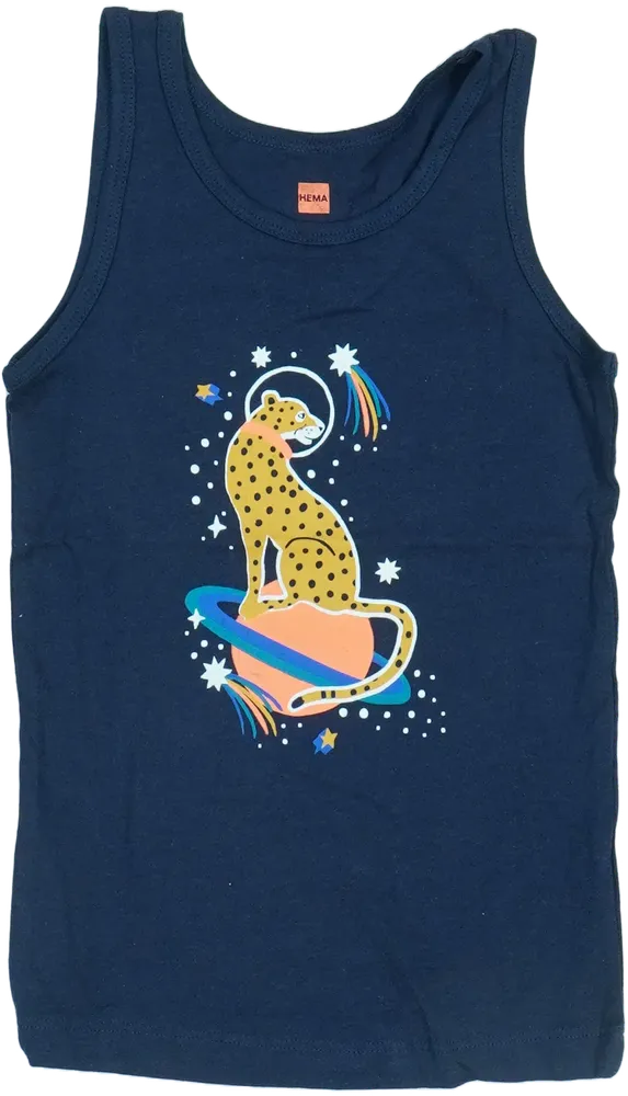 Kék Hema Fiú / Férfi trikó EU 116 / UK 6 év / US 6 év/S