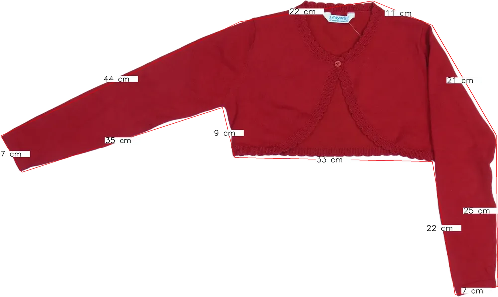 Piros Mayoral Bolero EU 134 / UK 9 év / US 9 év/L